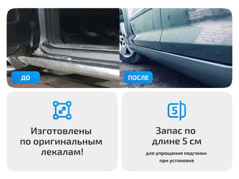 Кузовные пороги для Kia Spectra SD